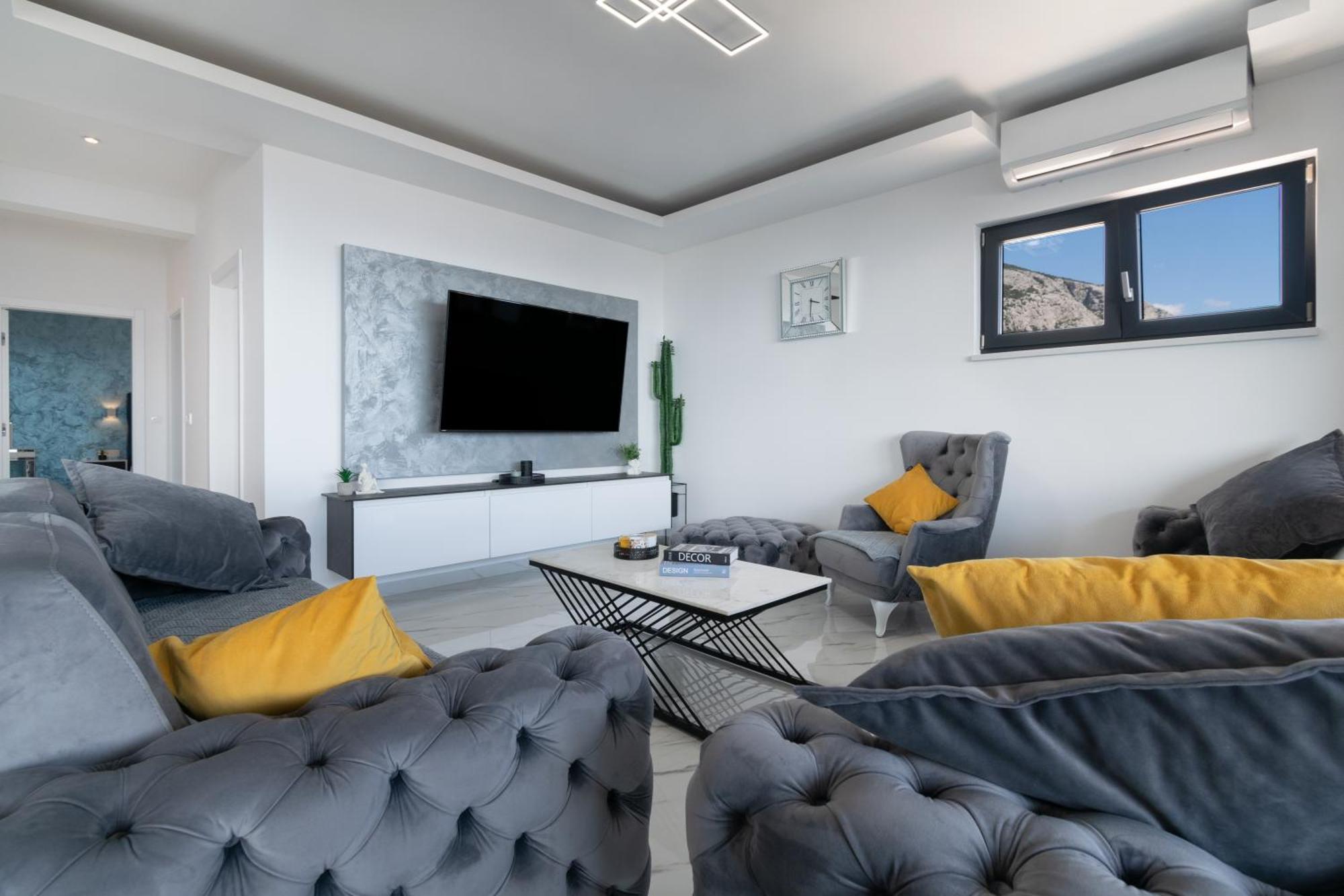 Appartamento Lux Penthouse Panoramic View With Jacuzzi Makarska Esterno foto